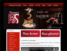 Tablet Screenshot of domainedelamongeais.fr